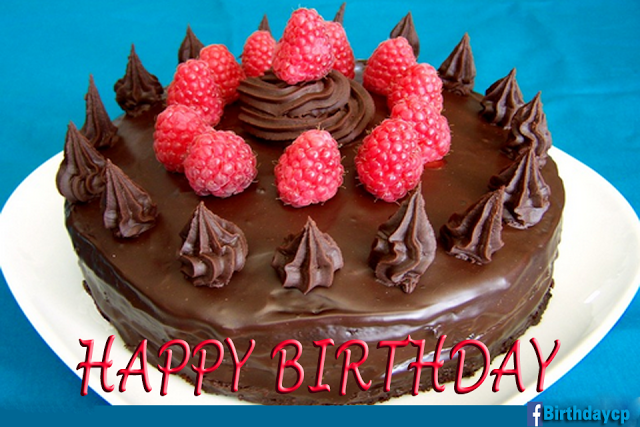 Chocolate layered cake, birthday celebration