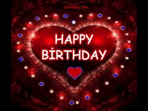 Red Heart Love Happy Birthday Celebation