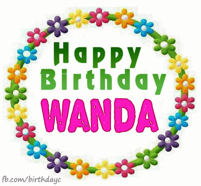 Happy Birthday WANDA gif
