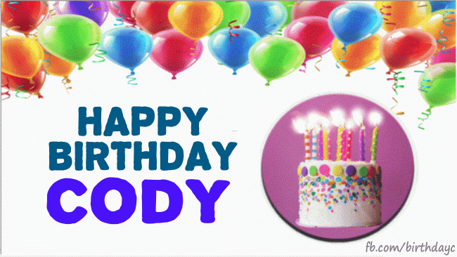 Happy Birthday cody