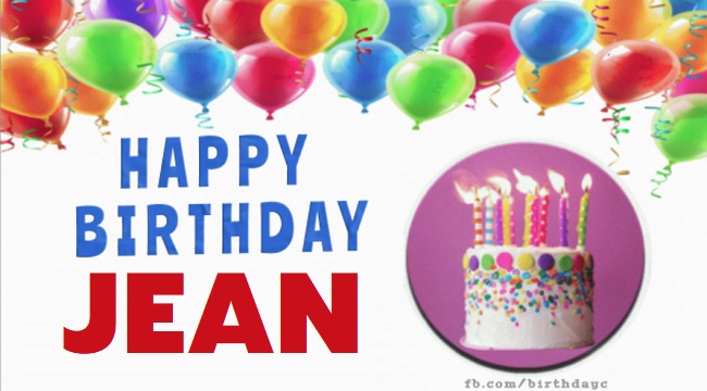 Happy Birthday Jean