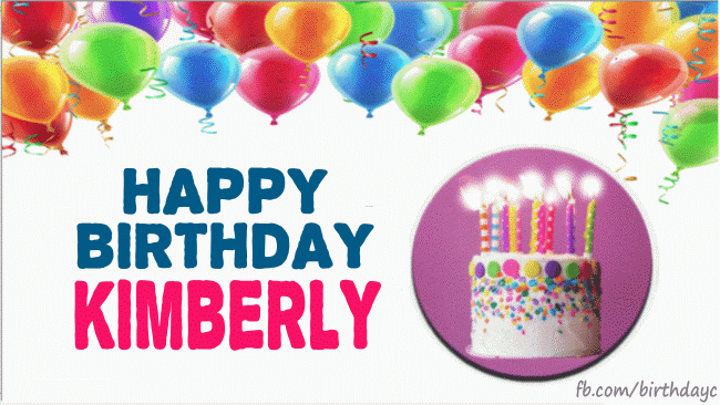 Happy Birthday Kimberly