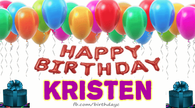 Happy Birthday Kristen