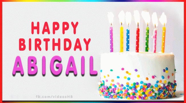 Happy Birthday Abigail