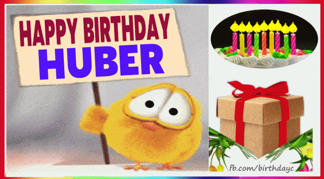 Happy Birthday HUBER gif