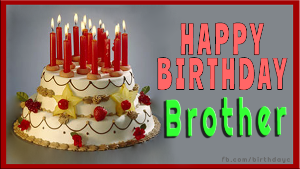 Happy Birthday Brother Cake | Birthday Greeting 