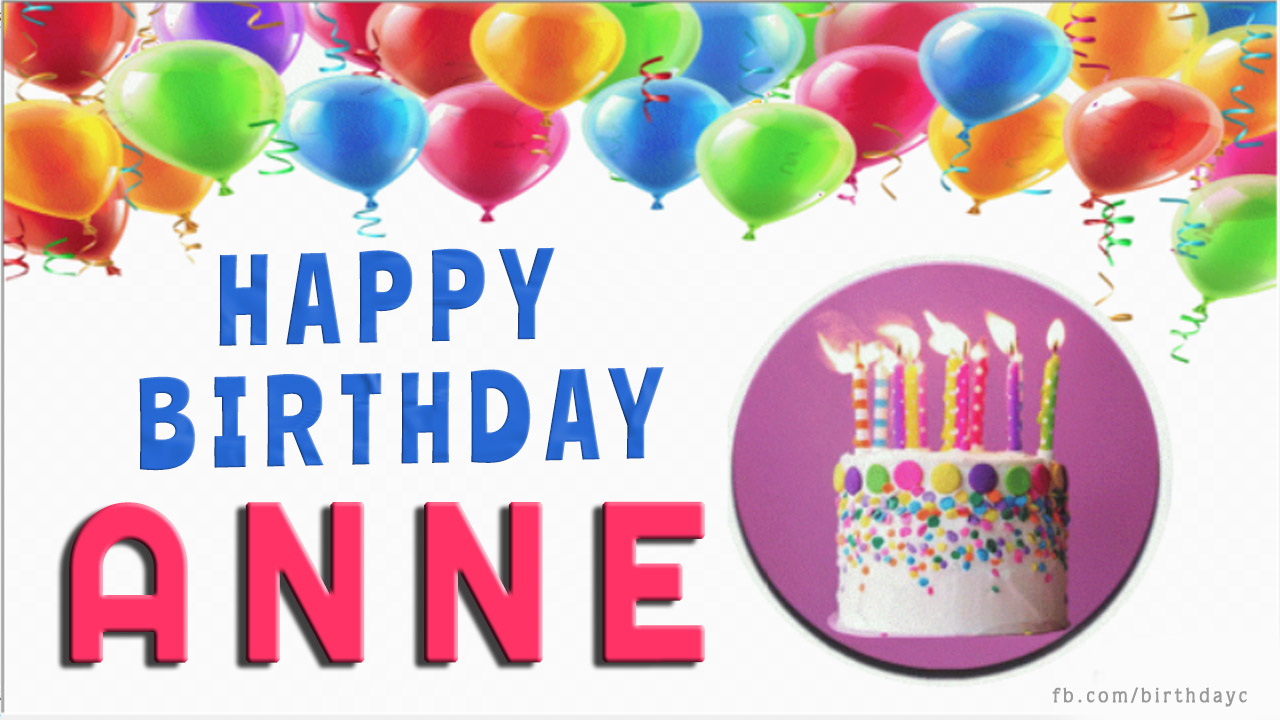 Happy Birthday ANNE images