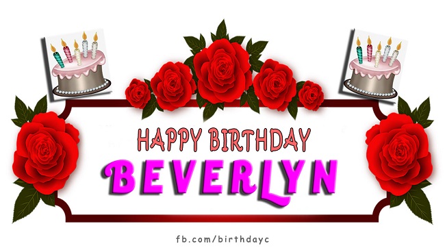 Happy Birthday Beverlyn
