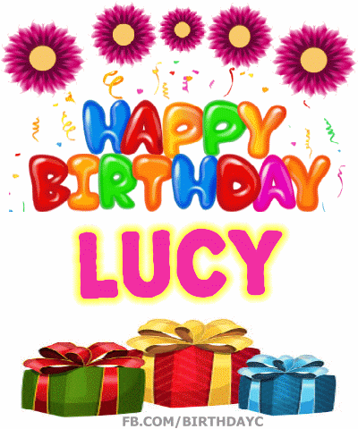 Happy Birthday LUCY images gif