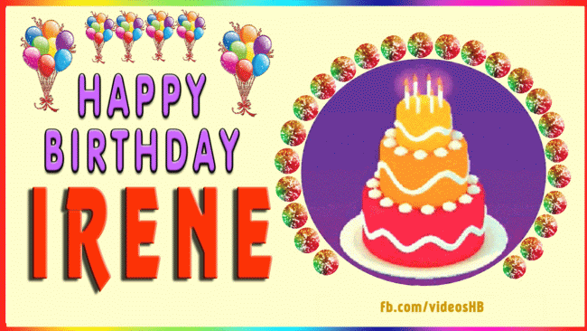 Happy Birthday Irene