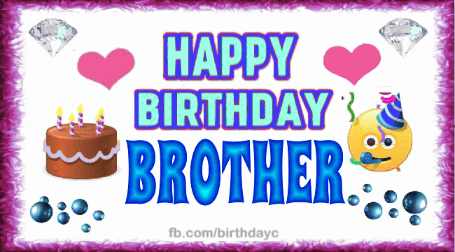 Happy Birthday Brother Gif
