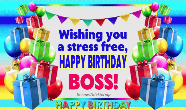 Happy birthday cards for boss