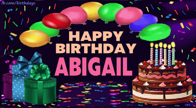 Happy Birthday ABIGAIL gif messages | Birthday Greeting | birthday.kim