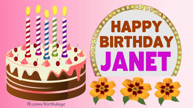 Happy Birthday Janet Gif