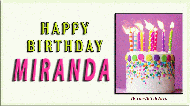 Happy Birthday Miranda