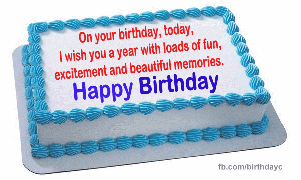 A beautiful birthday message on the cake | Birthday Greeting 