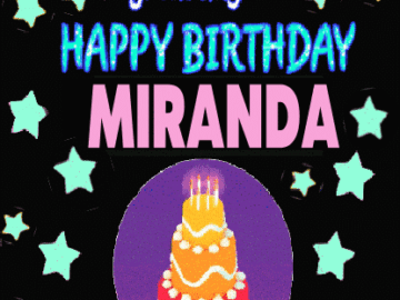 Happy birthday Miranda