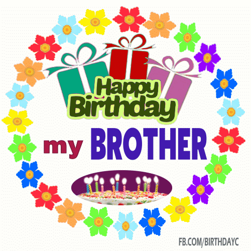 Happy Birthday Brother Gif | Birthday Greeting 