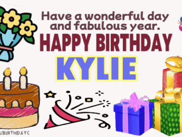 Happy Birthday Kylie gif