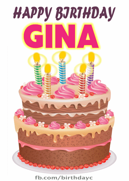 Happy Birthday GINA gif images