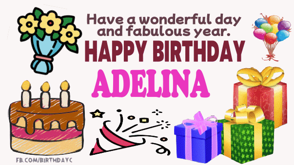 Happy Birthday ADELINA images