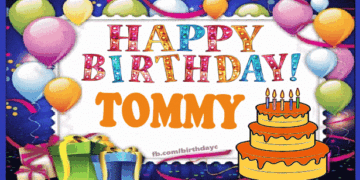 Happy Birthday Tommy gif