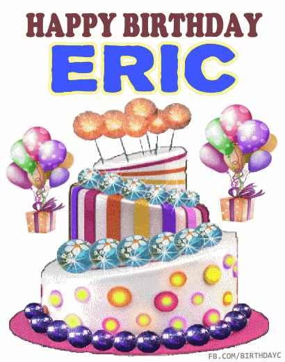 Happy Birthday Eric wishes gif images