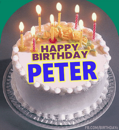 Happy Birthday PETER cake images