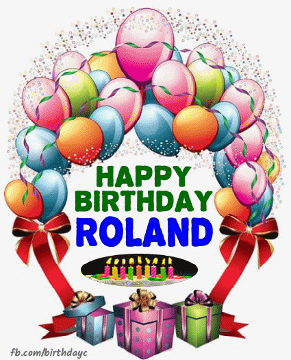 Happy Birthday ROLAND Gif images