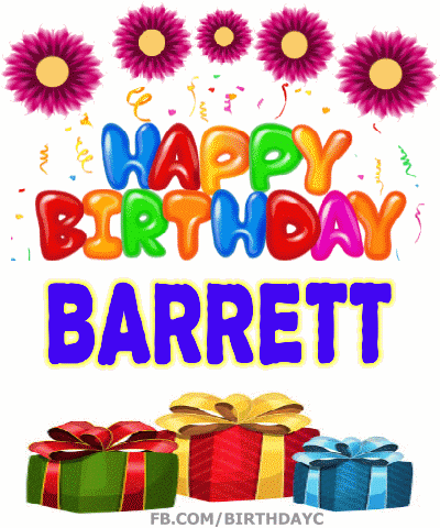Happy Birthday BARRETT gif images