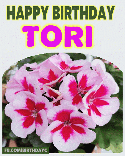 Happy Birthday TORI gif images