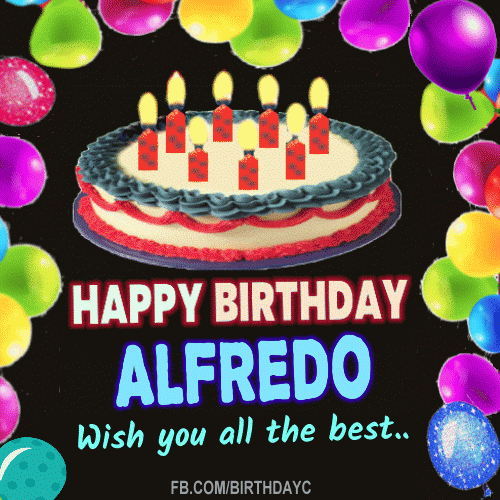 Happy Birthday ALFREDO images gif