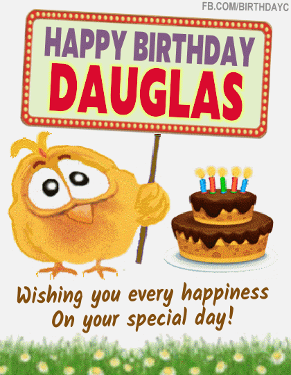 Happy Birthday DAUGLAS gif