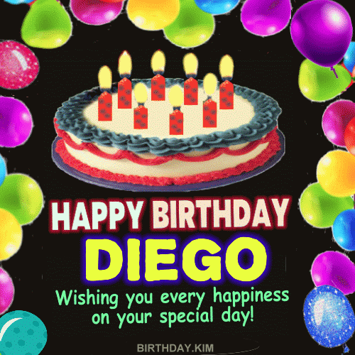 Happy Birthday DIEGO gif images | Birthday Greeting | birthday.kim