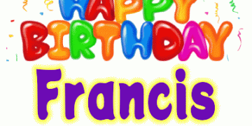 Happy Birthday Francis gif